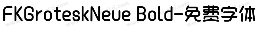 FKGroteskNeue Bold字体转换